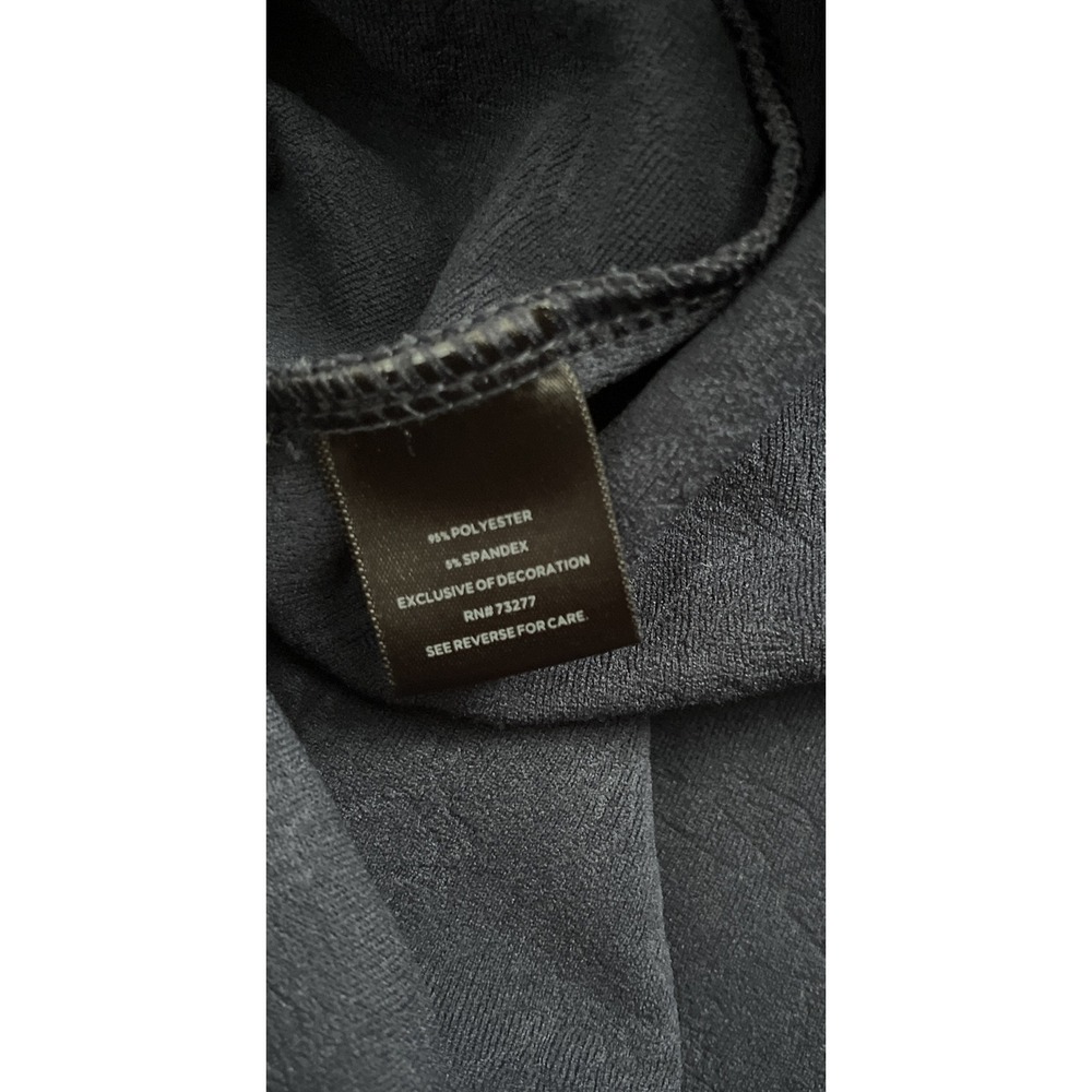 Simply Vera Wang Floral Texture Embossed A-Line Dress Womens M Blue Short Sleeve - Picture 7 of 16